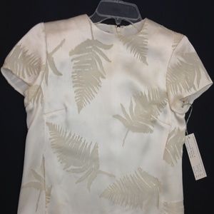 Worth Silk Blouse Size 2 Off White Ivory
